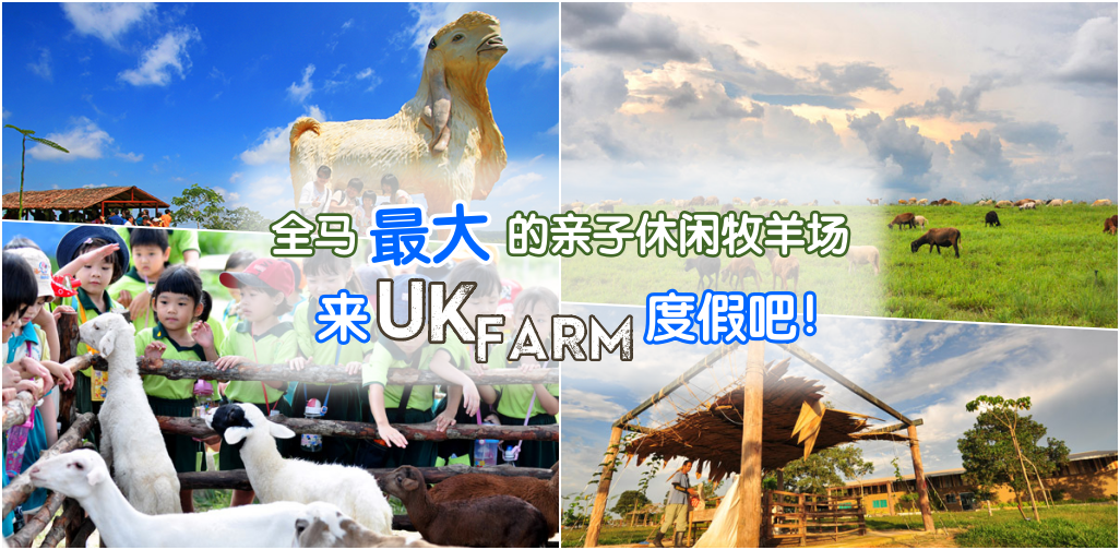全马最大的亲子休闲牧羊场 ‧ 来UK Farm度假吧！