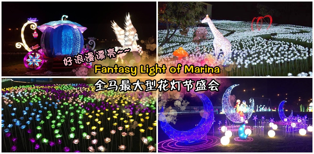 全马最大型花灯节盛会Fantasy Light of Marina就在玛丽娜岛，3万6000朵LED花等你来拍照~