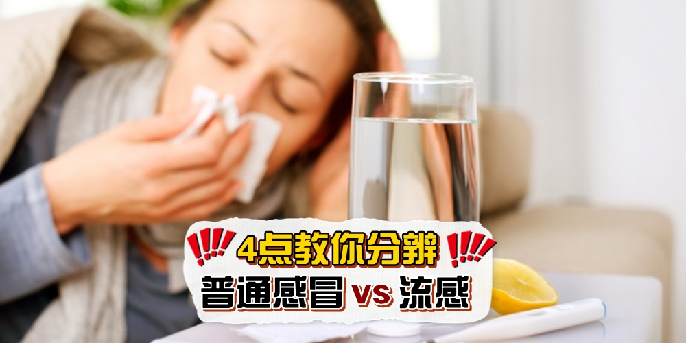 【流感来袭人心惶惶！】4点教你分辨普通感冒和流感 · 赶快分享给你身边的人！