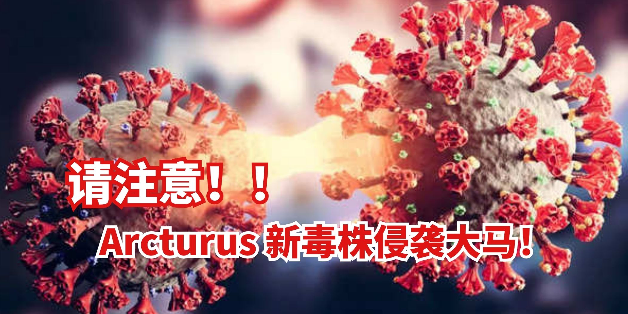 新冠变种病毒Arcturus现已入侵大马！
