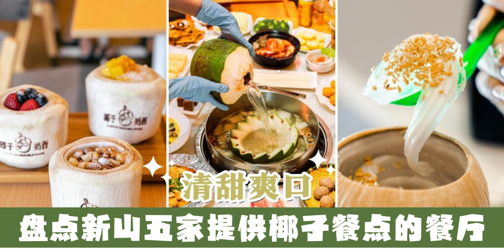 【椰子狂热者的天堂🥥 盘点新山五家提供椰子餐点的餐厅！】
