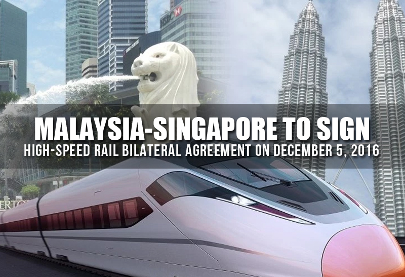 Malaysia-Singapore to sign high-speed rail bilateral ...