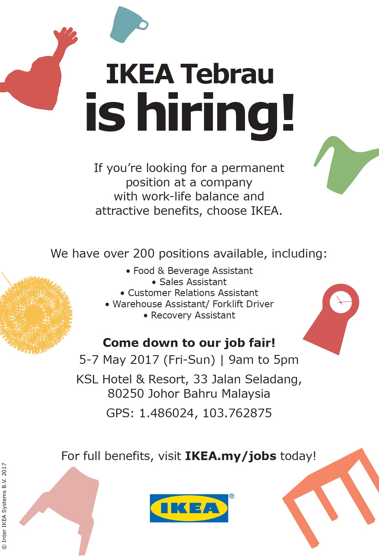 IKEA Tebrau Offers Over 200 Retail Assistant Positions at ...