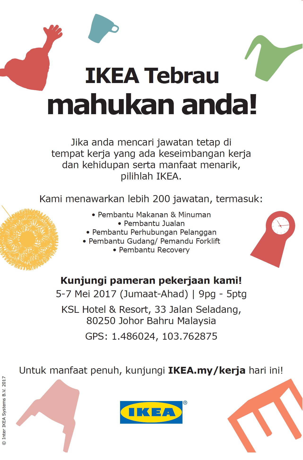 Ikea Tebrau Offers Over 200 Retail Assistant Positions At The Ikea Job Fair This Coming May 5 7 2017 Johor Now