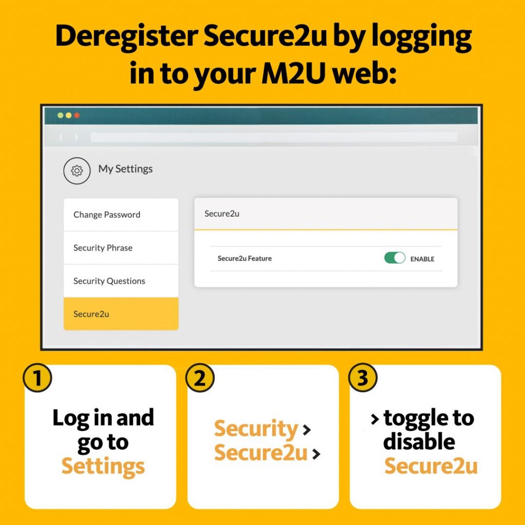 Download the new maybank app and register for secure2u