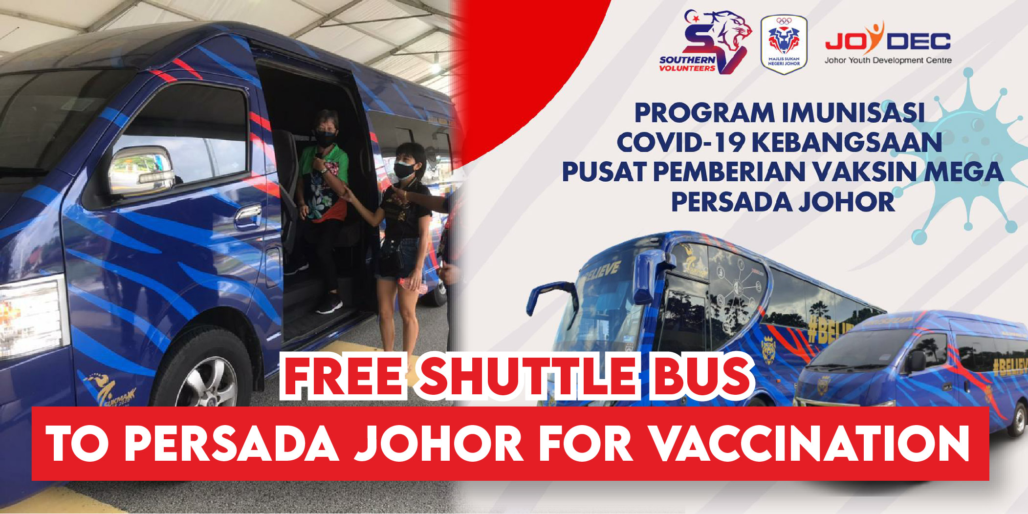 Johor Sports Council Msnj Provides Free Shuttle Bus To Persada Johor International Convention Centre For Vaccination Johor Now